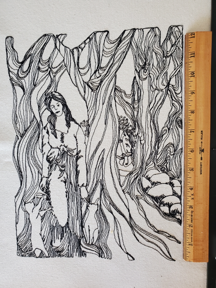 Maiden-cats-AcuSketch-oversized-embroidery-Jennifer-Wheatley-Wolf